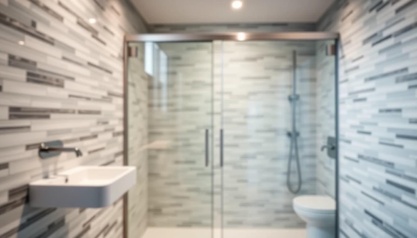 Discover elegant shower doors sliding in a modern bathroom showcasing smooth operation and sleek design.
