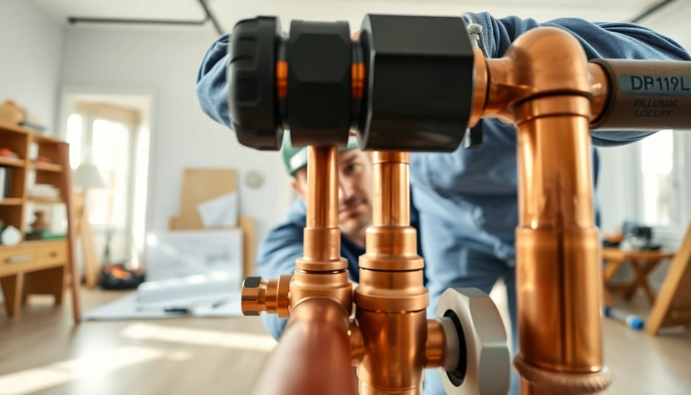 Expert installation of whole house repiping services St Petersburg FL with copper pipes and tools.