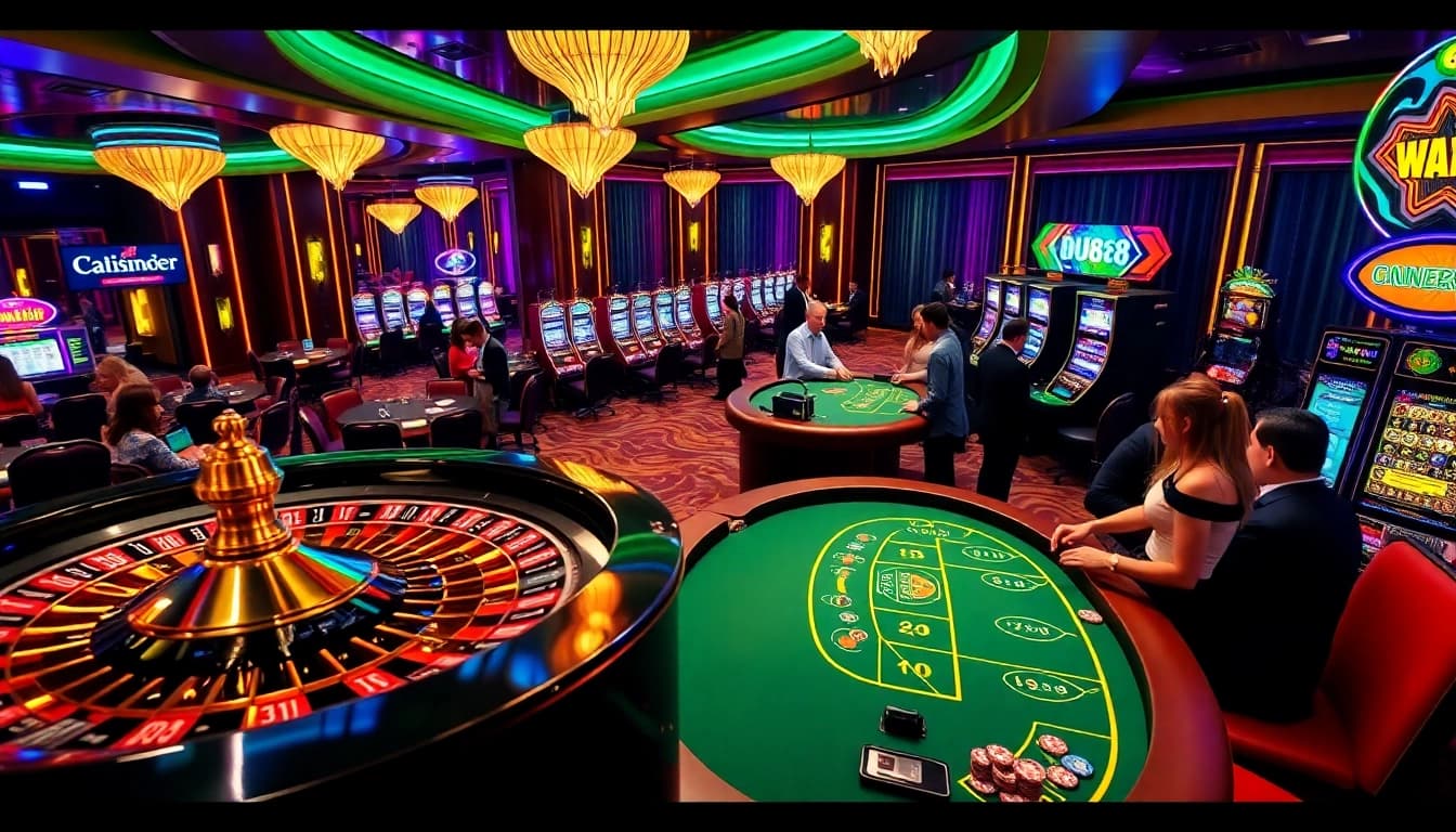 Experience the excitement of DU88 with a vibrant casino atmosphere and engaging gaming elements.