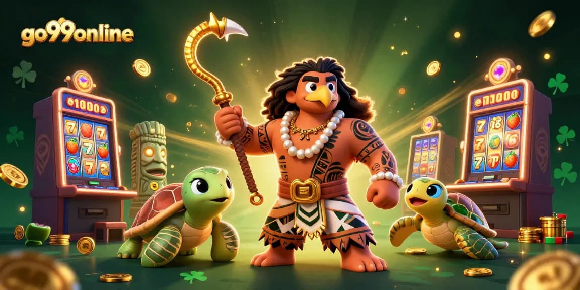 Experience the vibrant go99online gaming world with dynamic slot elements and captivating characters.