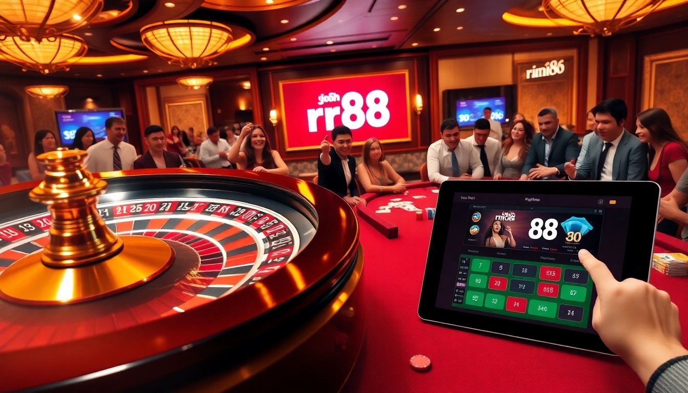 Join the excitement and make your đăng ký rr88 at a luxurious casino featuring vibrant poker tables and roulette wheels.