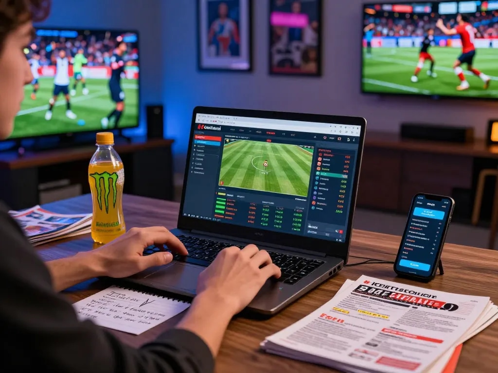 Engaging sports betting moment on keonhacai platform showcasing odds and strategies.