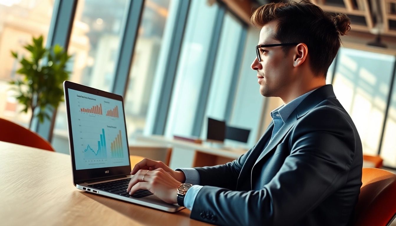Showcase of an ideal career transitions with a professional in an office environment.