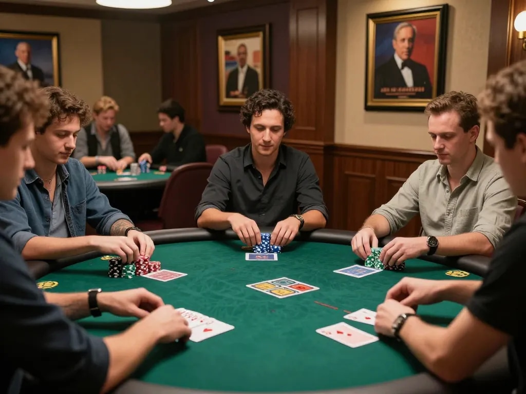 nk88 players enjoy an exciting poker game night with winning hands revealed.