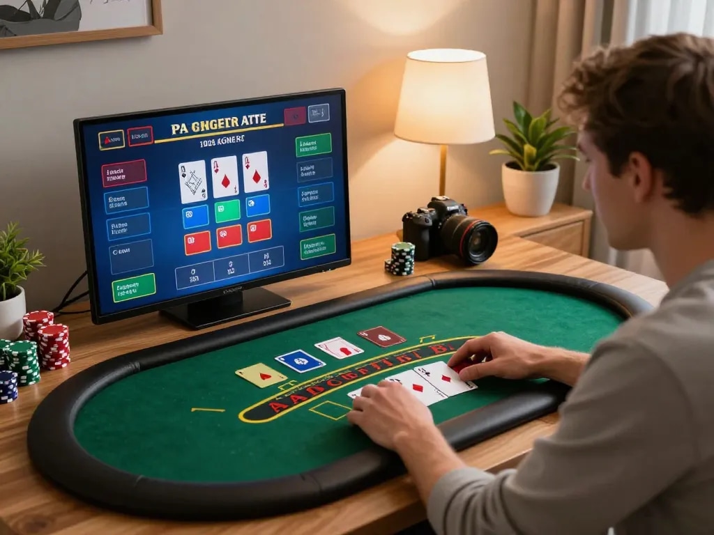 Engaging in live dealer blackjack gameplay on a tablet, showcasing sc88 online features and strategy