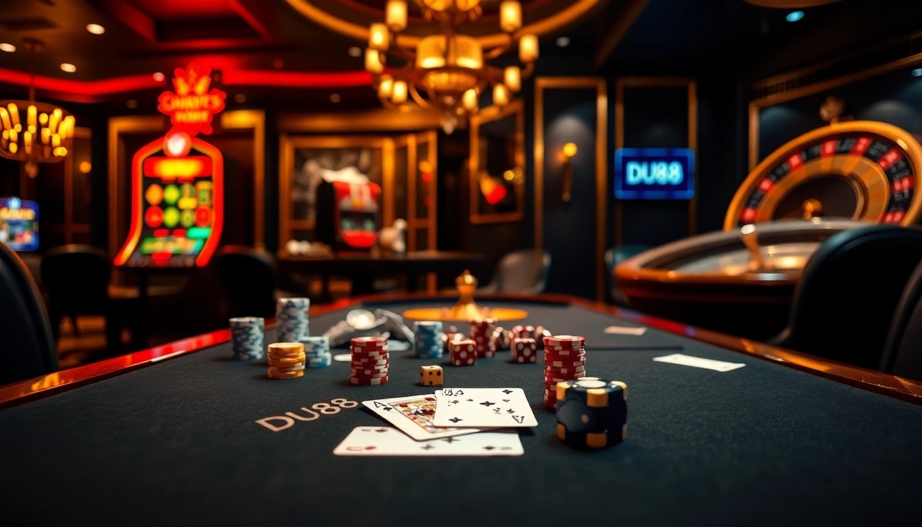 Experience the thrill of winning at DU88 Casino with luxurious tables and games.