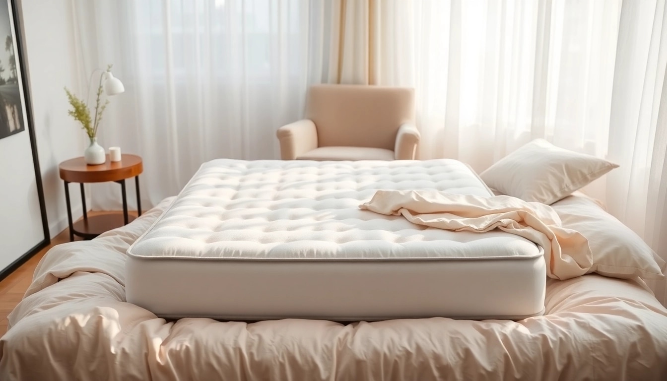 Learn how to choose a mattress with a visually inviting bedroom scene showcasing comfort and style.