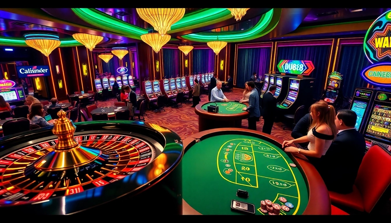 Experience the excitement of DU88 with a vibrant casino atmosphere and engaging gaming elements.