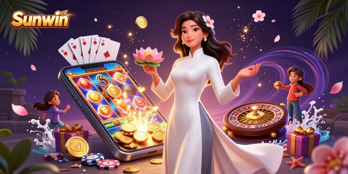 Engage with Sunwin through vibrant slot games and enchanting casino ambiance.
