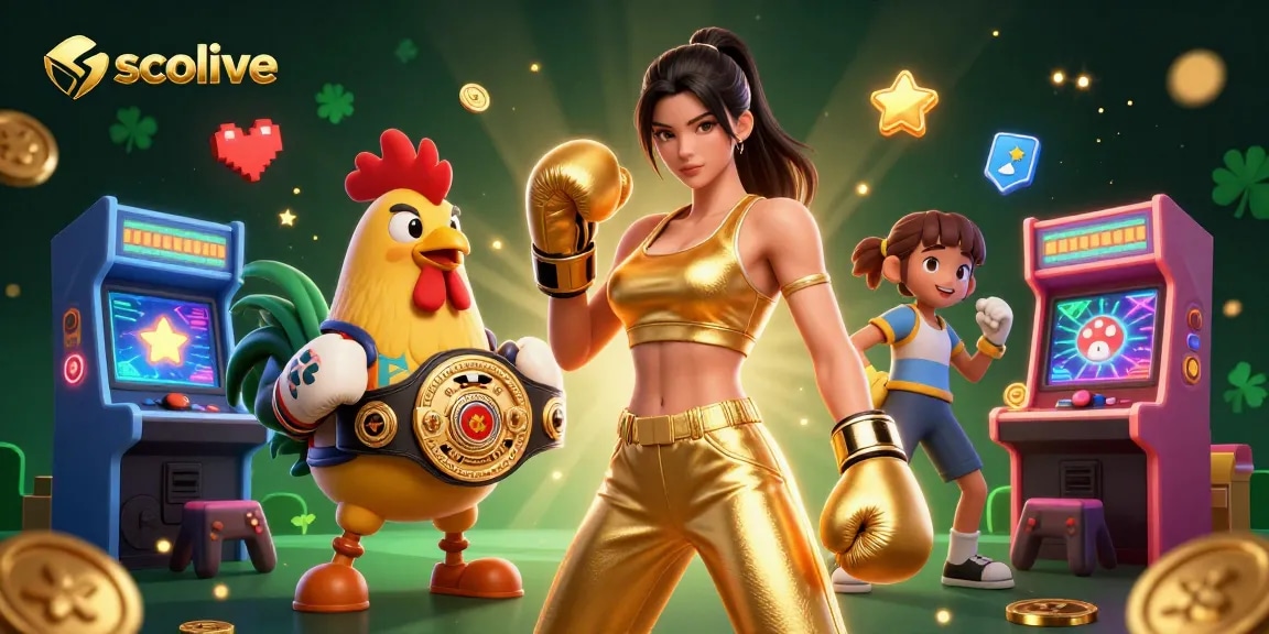 Socolive showcases a vibrant and lively 3D illustration of gambling fun, featuring characters in a dynamic casino setting.