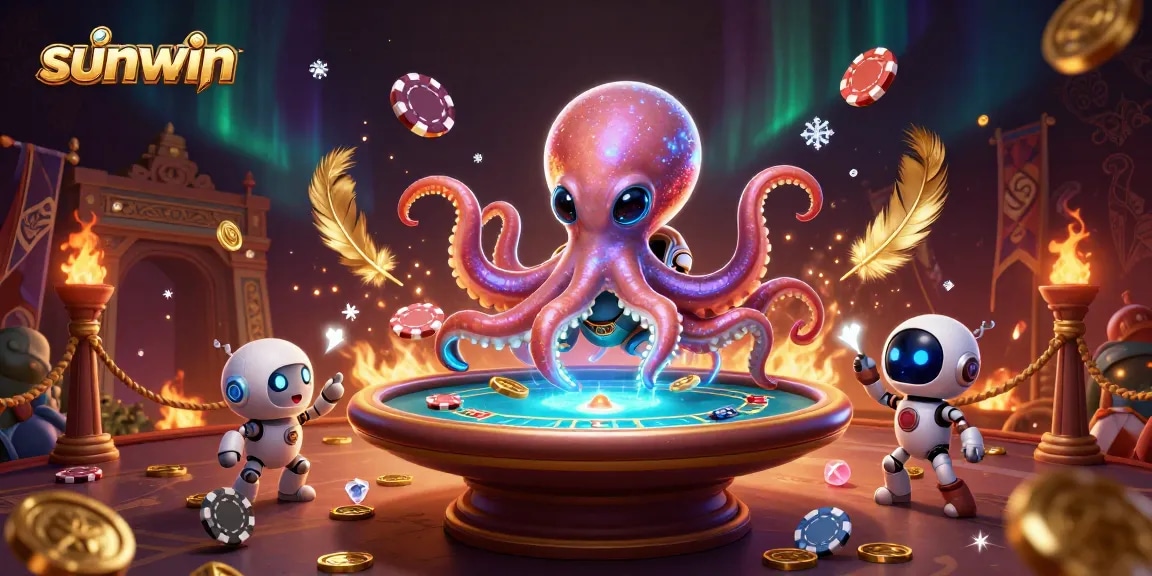 Engage with sunwin's vibrant alien casino scene featuring vibrant colors and immersive game action.