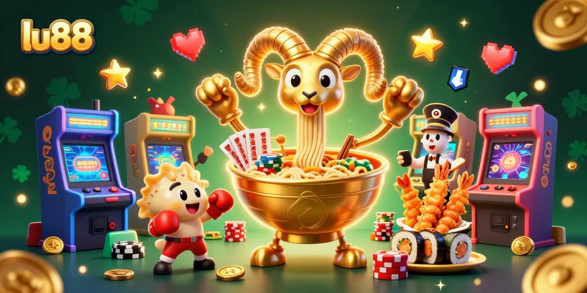 Engage with lu88's vibrant gaming environment featuring unique characters and dynamic elements.