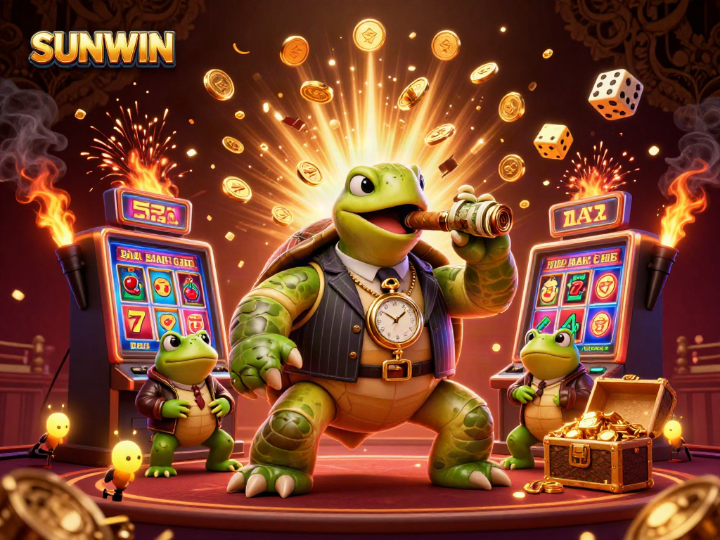 SUNWIN offers a dynamic casino experience with slots and games in a vibrant, engaging scene.