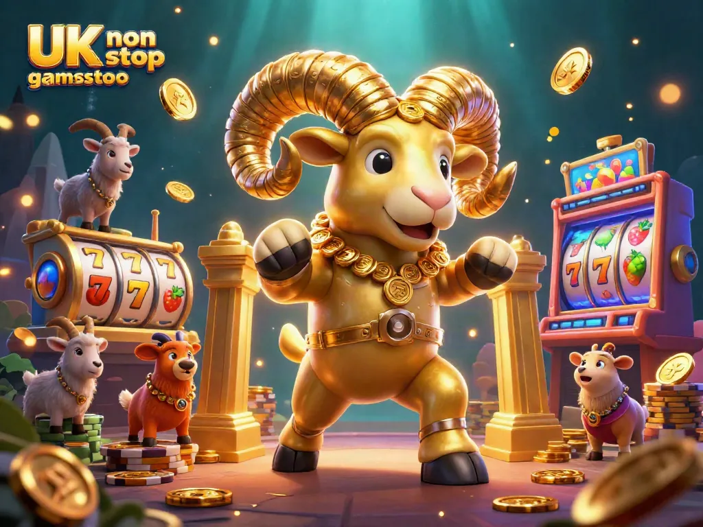 Experience the excitement of the UK non gamstop casino scene with dynamic 3D visuals and spinning slot reels.