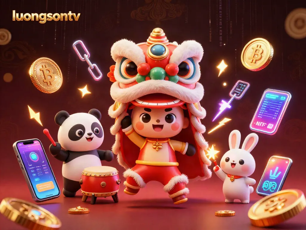 Experience live betting action on luongsontv with vibrant 3D casino illustration showcasing football and cryptocurrency.