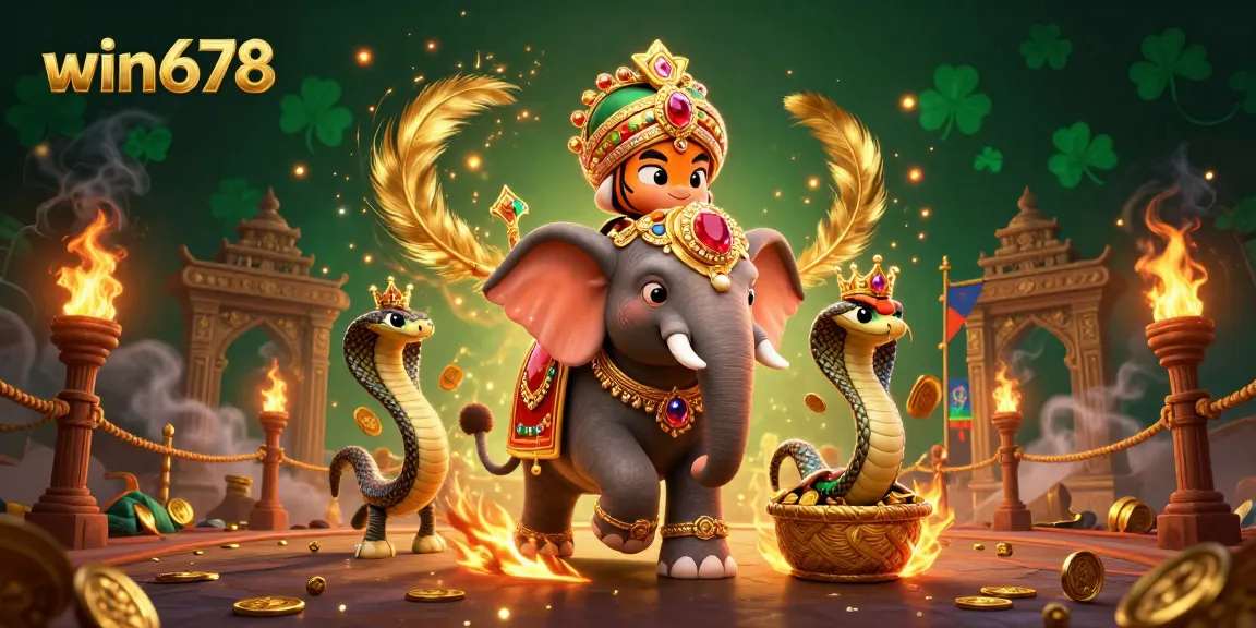Experience the thrill of win678 with vibrant casino elements in an enchanting 3D scene.