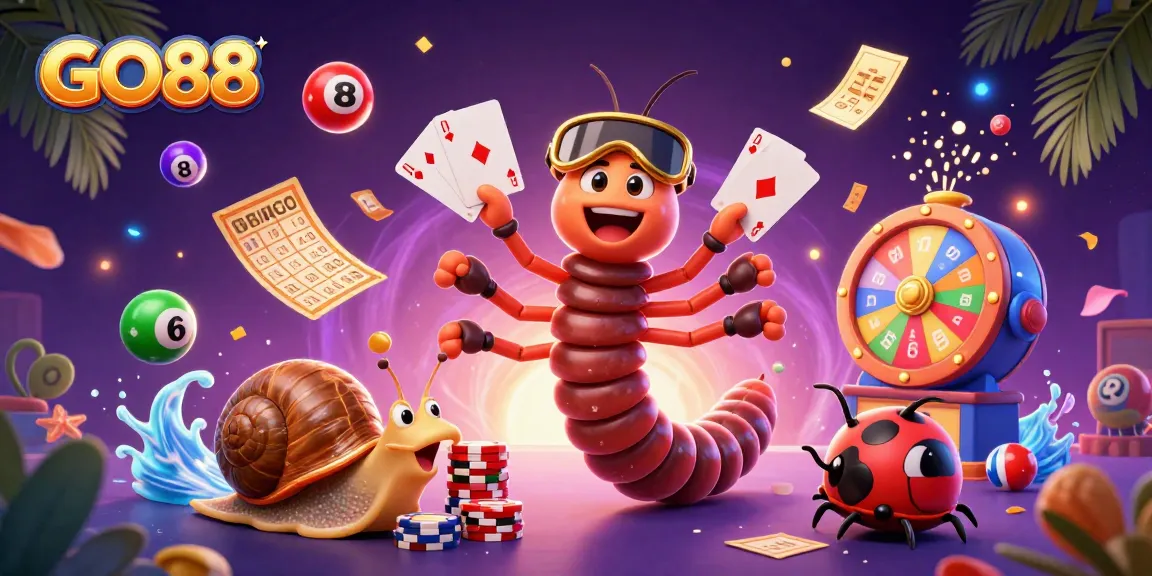 Engage with GO88's vibrant game world featuring a lively dealer and exciting elements.