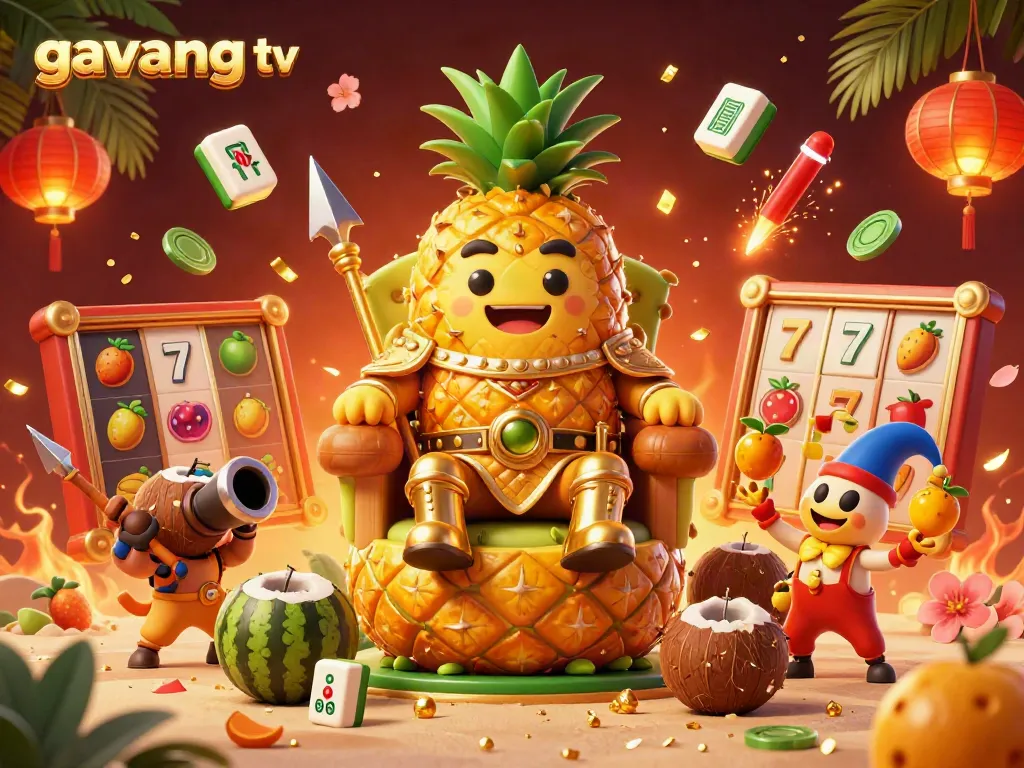 Experience thrilling gameplay with gavang tv's vibrant 3D casino scene packed with exciting elements.