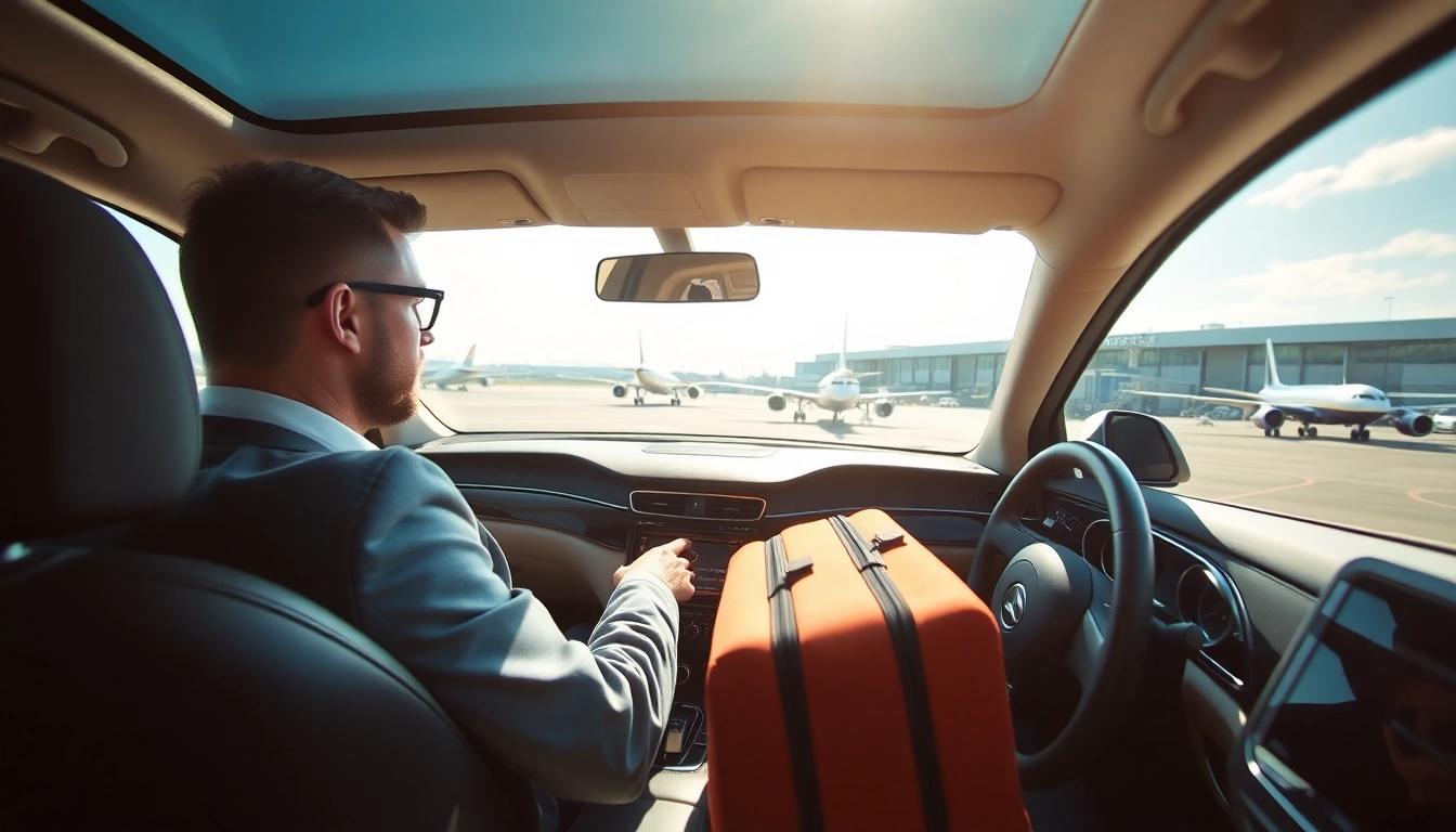 Gatwick airport driver in a luxury car showcasing a smooth travel experience.