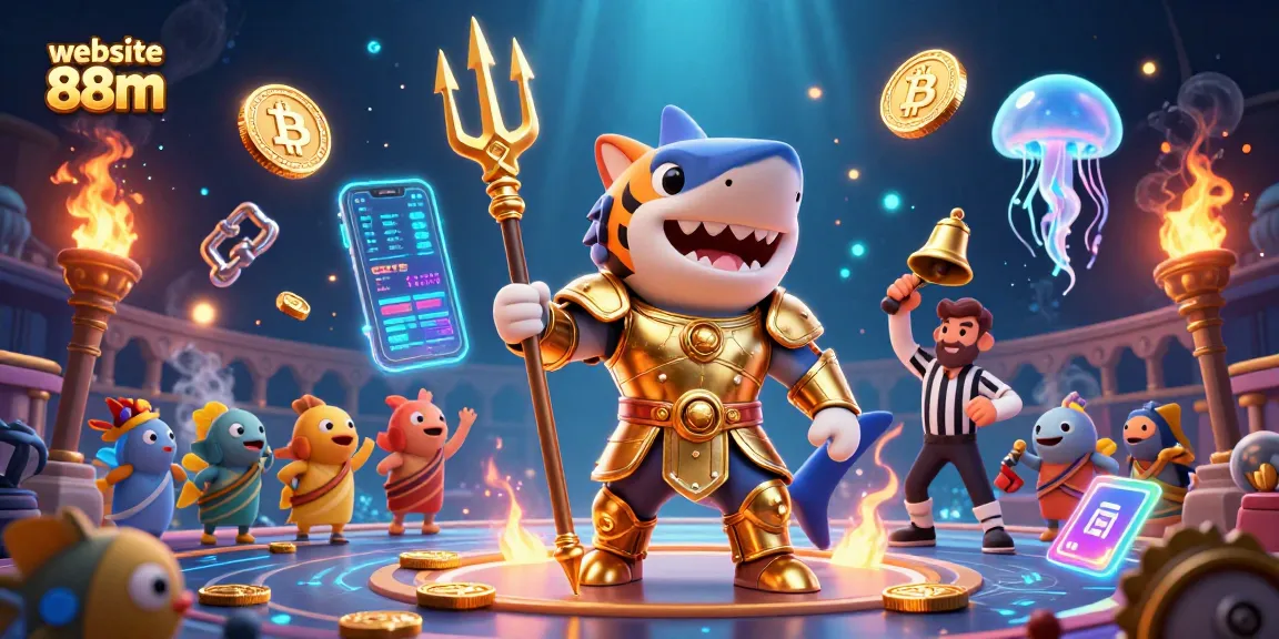 Engage with the exciting scene of website 88m showcasing energetic elements of underwater gambling.