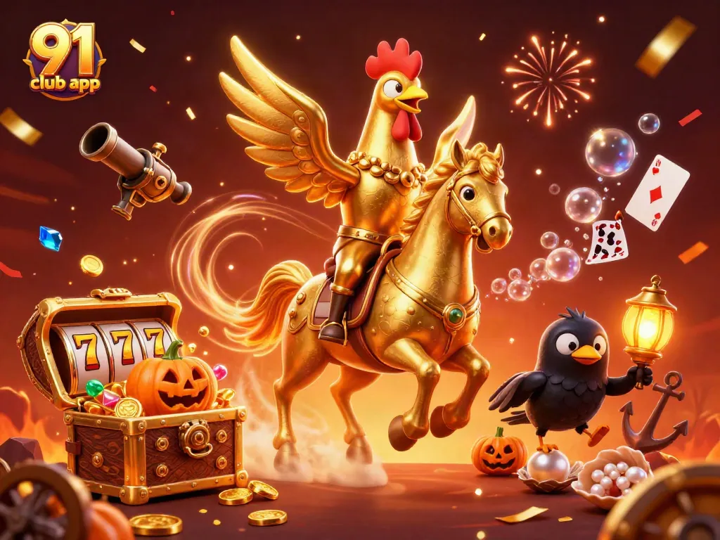 Experience thrilling gameplay with the 91 club app in a vibrant casino scene.