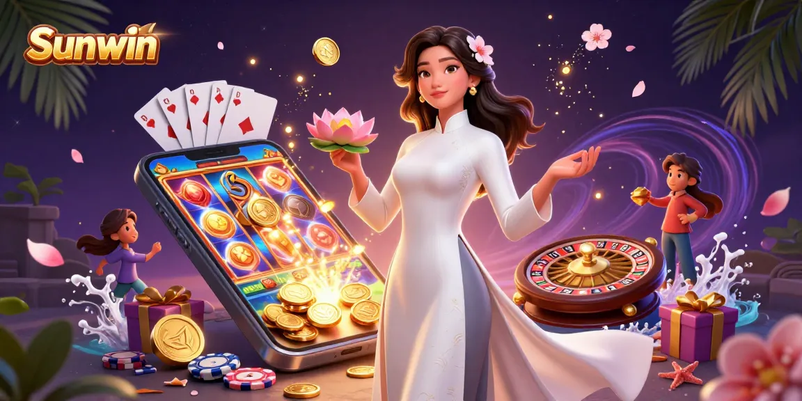 Engage with Sunwin through vibrant slot games and enchanting casino ambiance.