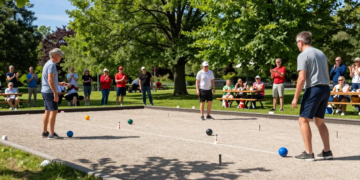 Exciting petanque match at the park highlighting community engagement on fopikotaparepare.org.