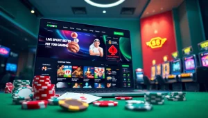 Exciting online gambling interface at ev88win.live featuring sports betting, slot machines, and engaging casino games.
