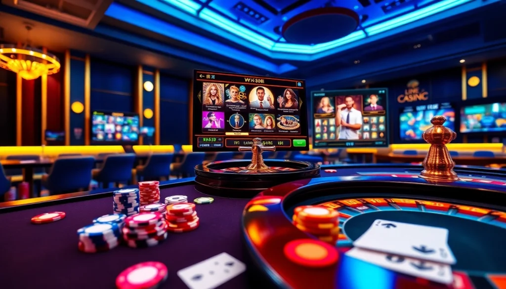 Players enjoying W W88 casino games at a vibrant online gambling interface.