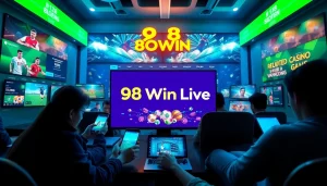 Engaging digital betting scene on 98winwin.live showcasing dynamic interactions with sports betting and gaming.