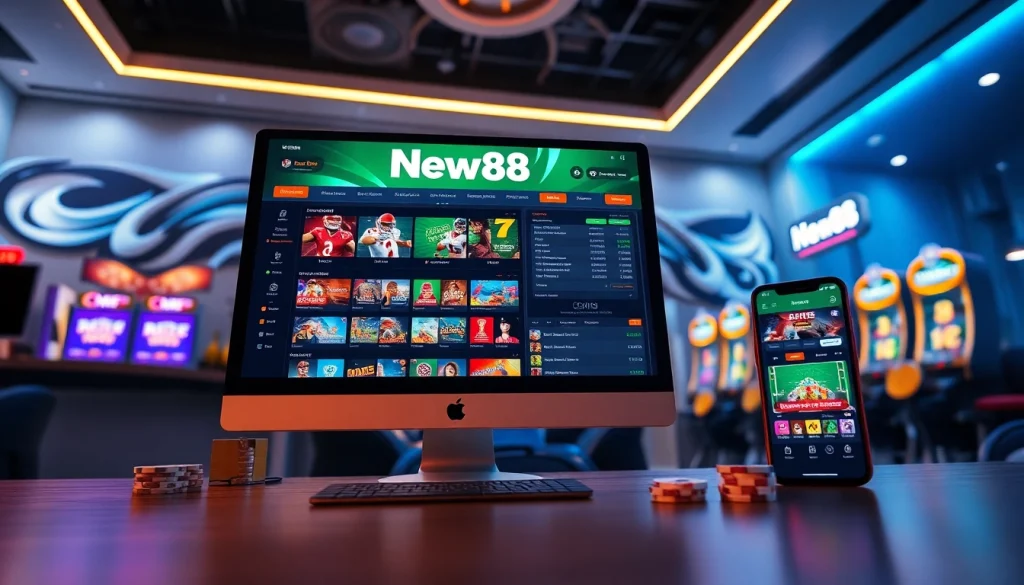Experience the dynamic online gaming atmosphere at new88go.com featuring thrilling sports betting and casino games.