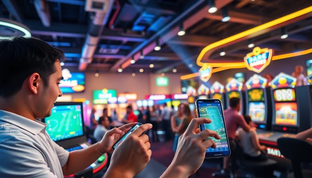 Engaged players enjoying online gaming at bk860s.com, showcasing vibrant betting experiences.